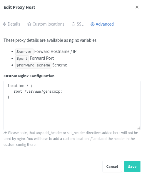 Página web sencilla con Nginx Proxy Manager
